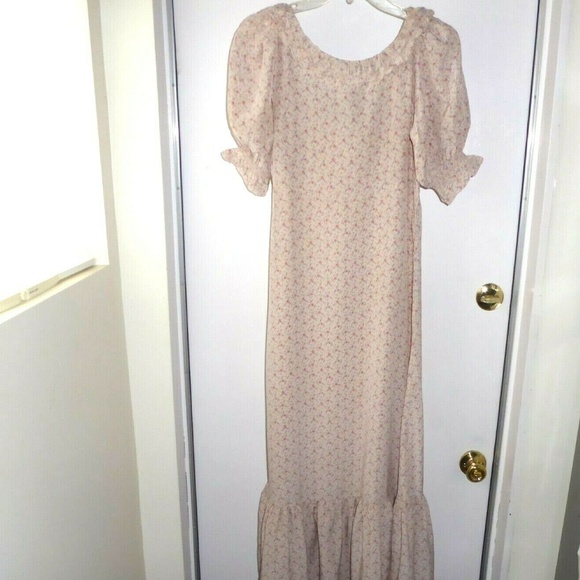 NWT Doen Olive Dress Peach Martha's Garden Silk - Picture 6 of 8